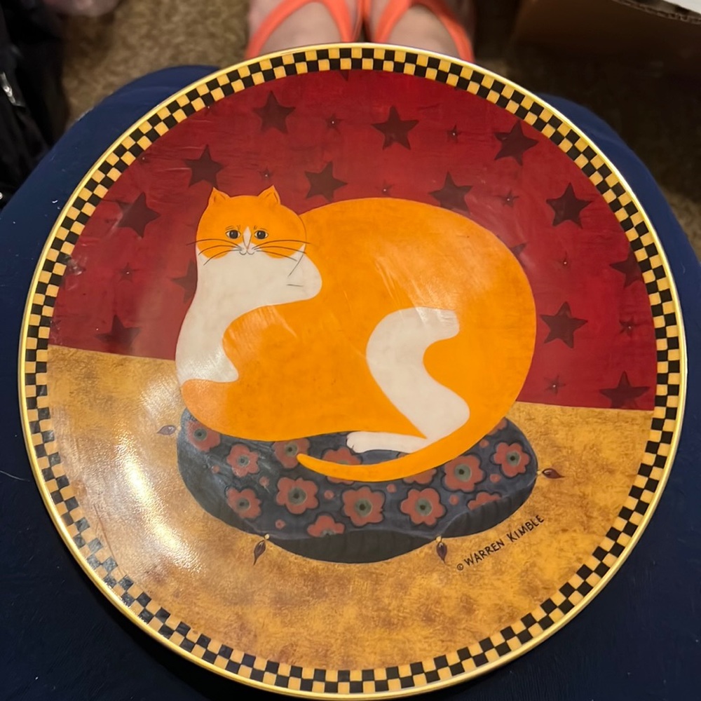 Lenox Fat Cat Collection Plate